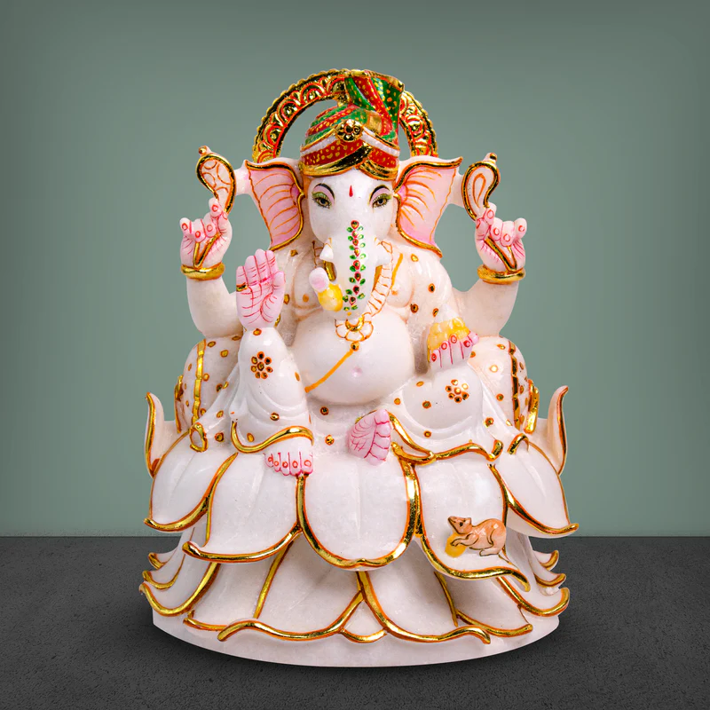 Ganesh Ji Marble Murti