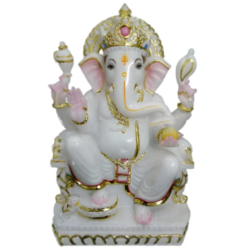 Marble Ganesh Murti Made in Makrana Marble