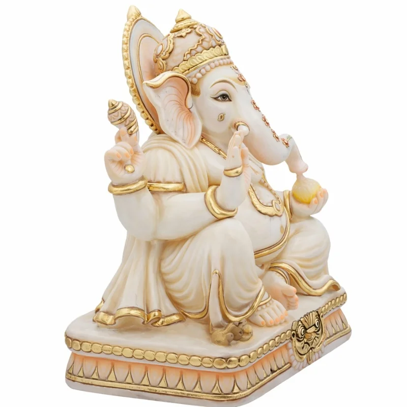 Ganesha Marble Moorti For Home Puja Ghar