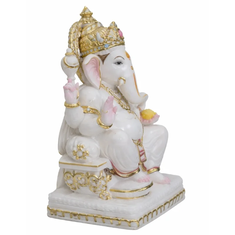 Marble Ganesh Murti Made in Makrana Marble